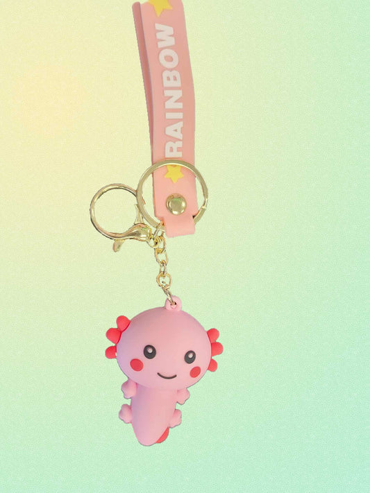 Happy Axolotl Keychain