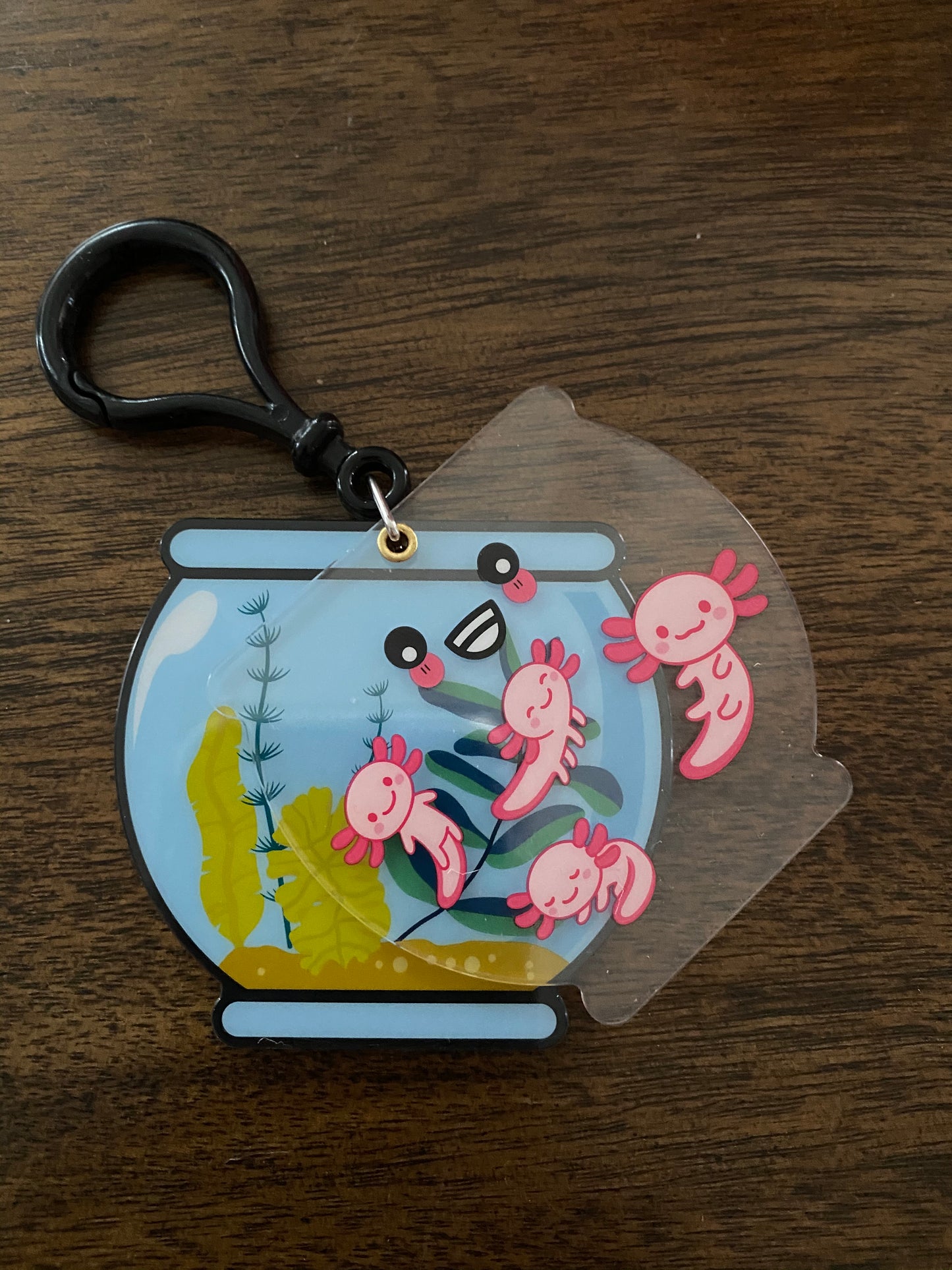 Axolotl Fish Bowl KeyRing