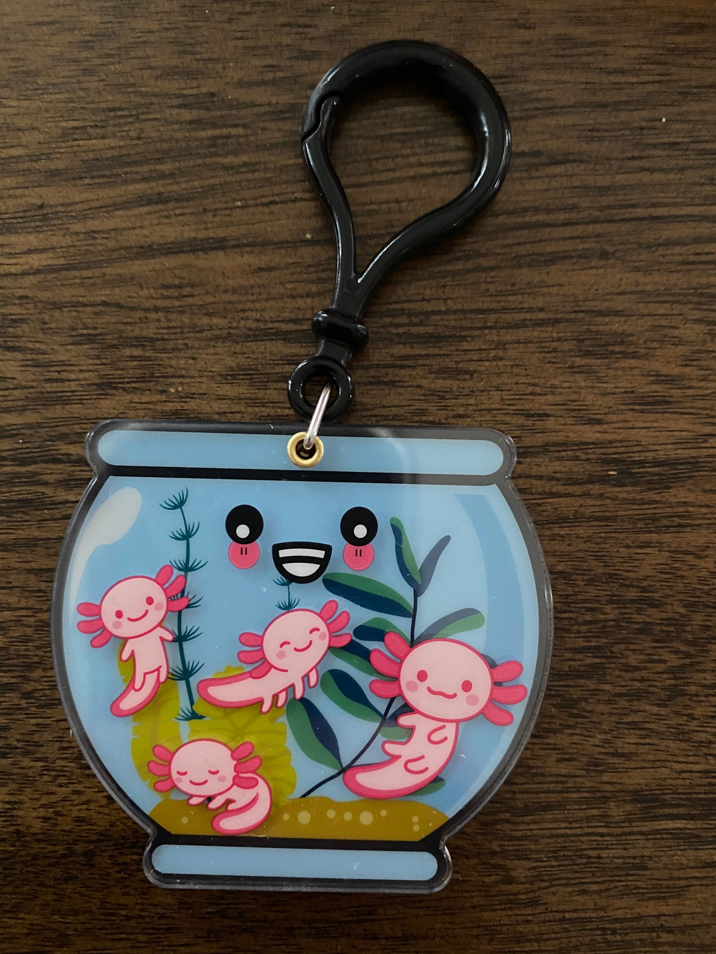 Axolotl Fish Bowl KeyRing